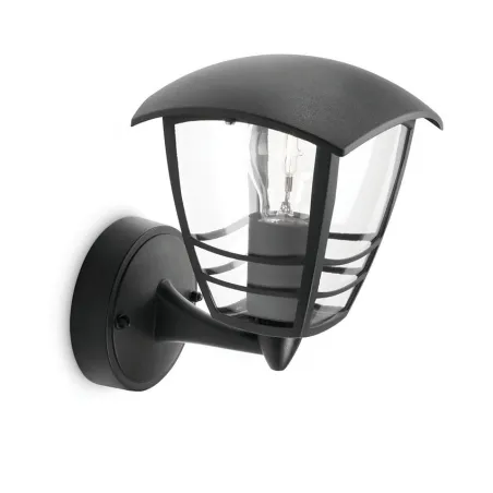 Applique extérieur Philips noire ip44 culot e27 haut