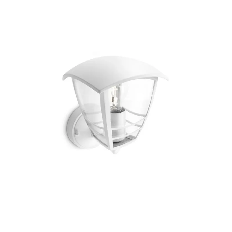Applique extérieur Philips blanche ip44 culot e27 haut
