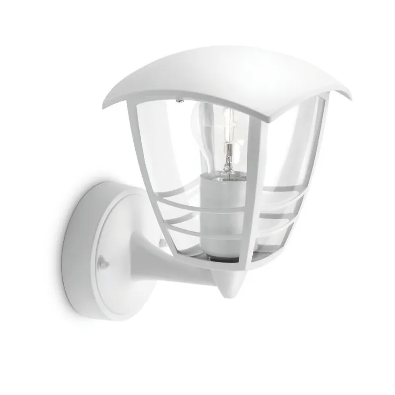 Applique extérieur Philips blanche ip44 culot e27 haut
