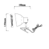 Lampe a pince de table bureau enfant ampoule led E14