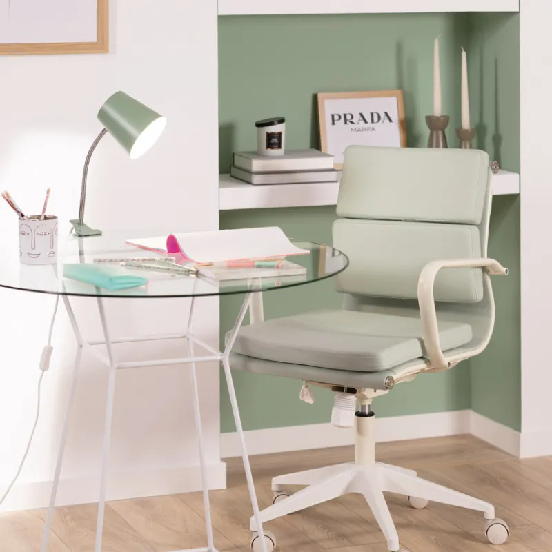 Lampe a pince de table bureau enfant ampoule led E27-blanc-bleu-orange-vert