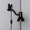 Lampe a pince noire de table bureau enfant ampoule led E27
