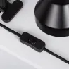 Lampe a pince noire de table bureau enfant ampoule led E27