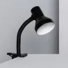 Lampe a pince noire de table bureau enfant ampoule led E27