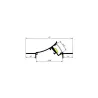Profil aluminium 1m corniche cornière ruban led éclairage indirect Bandeau lumineux