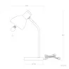Lampe de table culot e14 style retro blanc ou noir