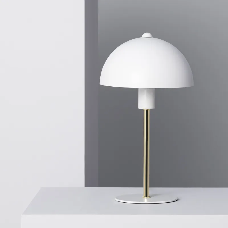 Lampe sur pied abat-jour blanc culot e27 pied doré