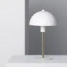 Lampe sur pied abat-jour blanc culot e27 pied doré
