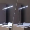 Lampe a poser grise led de bureau de travail secteur ou piles