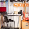 Lampe a poser grise led de bureau de travail secteur ou piles