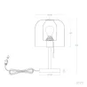 Lampe a poser de table métal noir culot e27