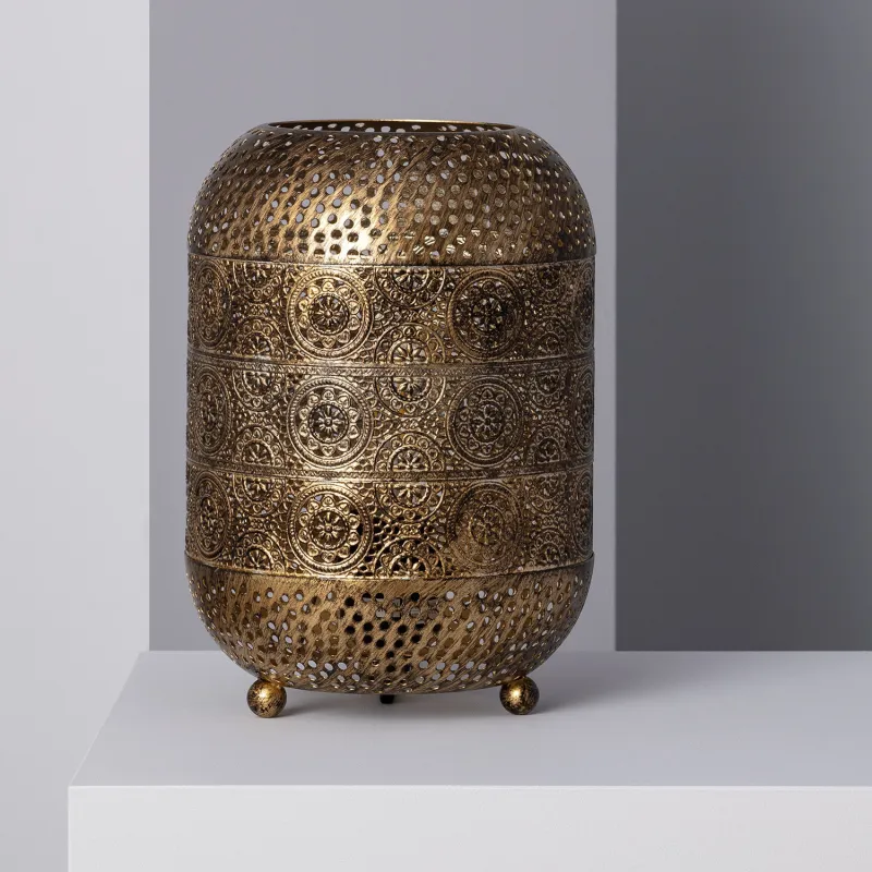 Lampe a poser lanterne style marocain culot e27
