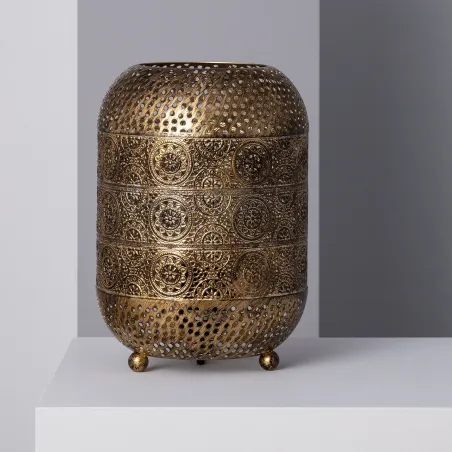 Lampe a poser lanterne style marocain culot e27