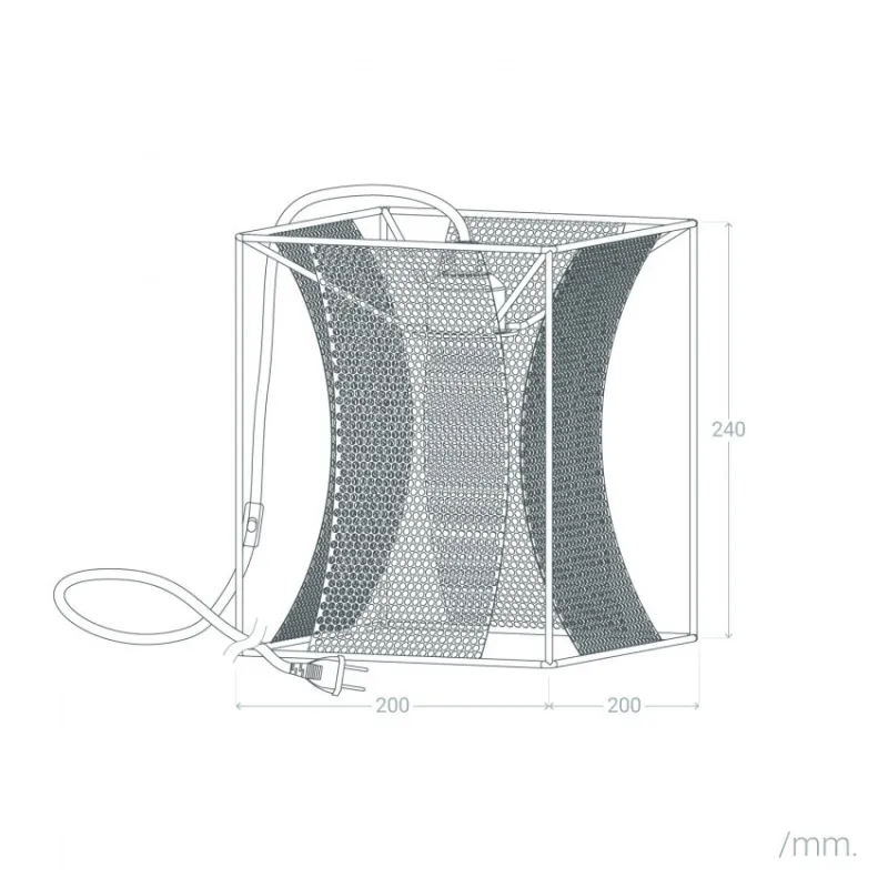 Lampe de table cage doré culot e27