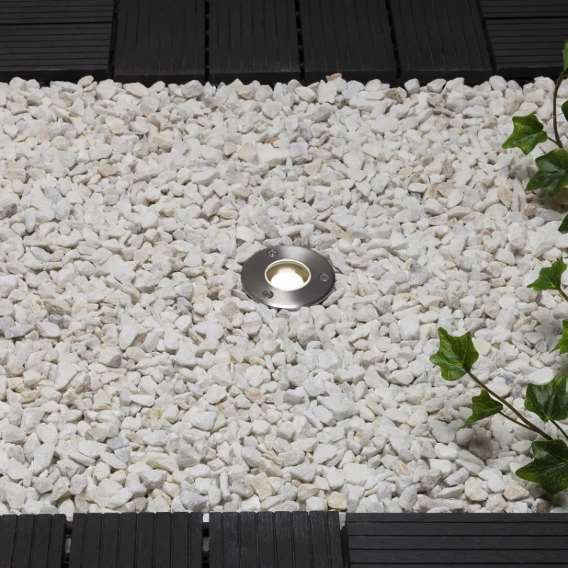 Spot encastré sol led ip67 blanc chaud 3w-3000k-spot encastrable étanche terrasse