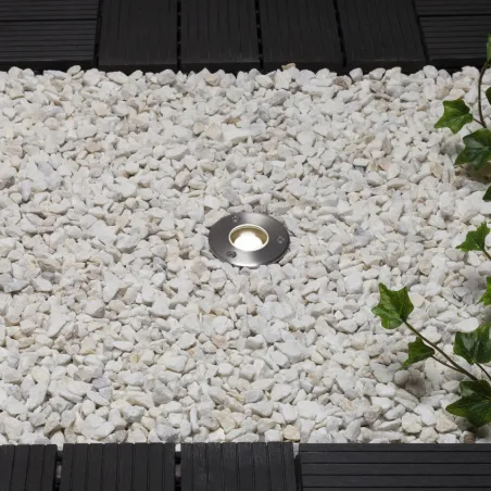 Spot encastré sol led ip67 blanc chaud 3w-3000k-spot encastrable étanche terrasse