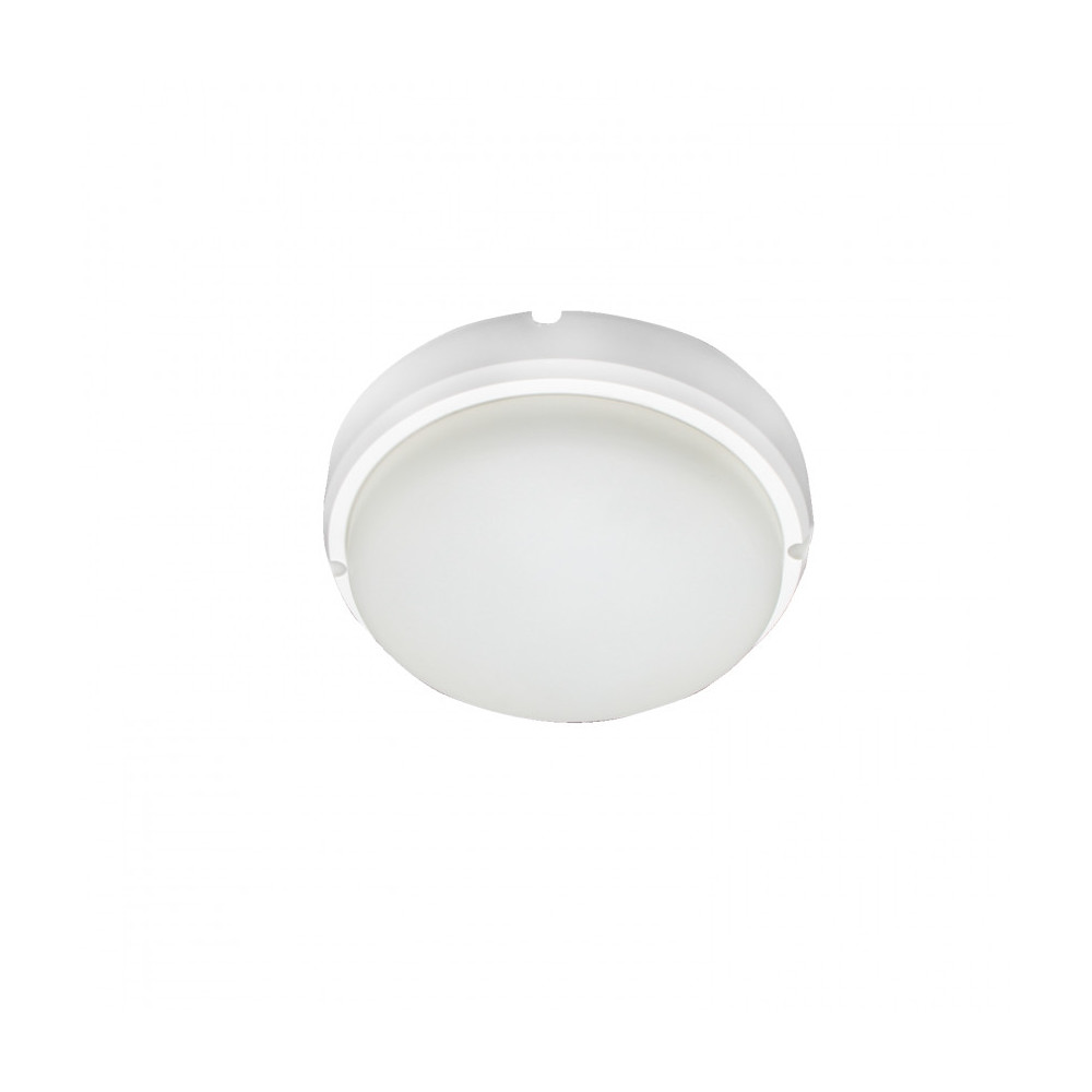 Hublot applique plafonnier ip65-15w extérieur rond blanc