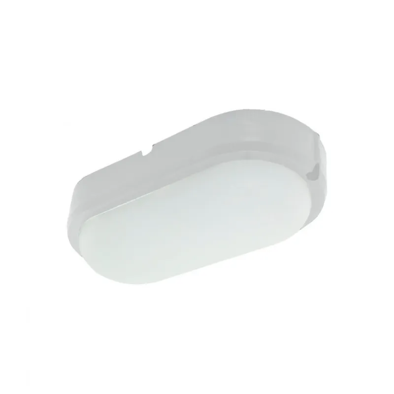 Hublot applique plafonnier ip65-25w extérieur ovale blanc