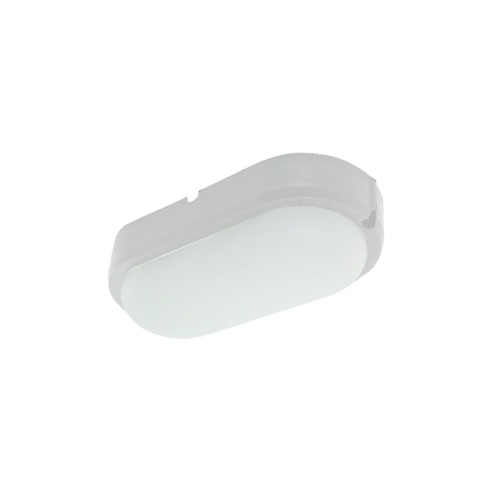Hublot applique plafonnier ip65-25w extérieur ovale blanc