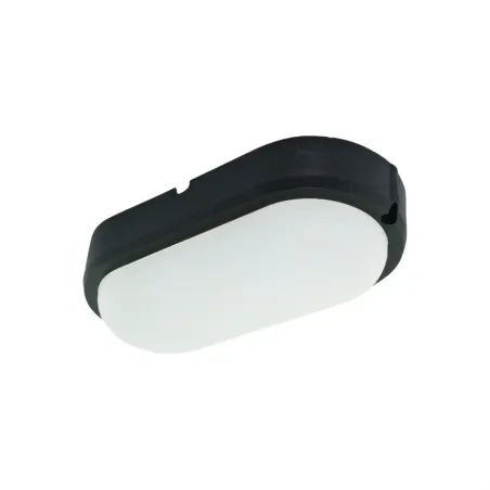 Hublot applique plafonnier ip65-15w extérieur ovale noir