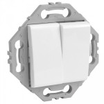 Catégorie Appareillage standard - Xiled : plaque-simple-poste-blanc-finition-appareillage-noa , plaque-double-poste-blanc-fin...