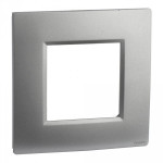 Catégorie gris aluminium - Xiled : plaque-simple-poste-gris aluminium-finition-appareillage-noane , plaque-double-poste-gris ...